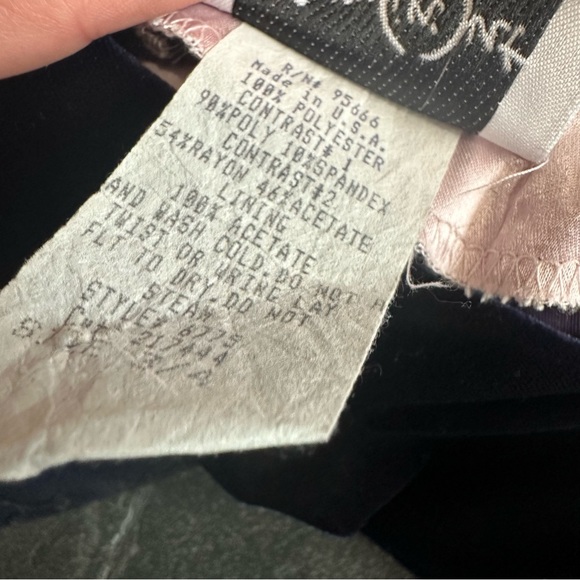 VTG 80s 90s Pink w/ Mesh Overlay Floral Burnout Empire Waist Formal Prom Dress - Picture 7 of 11